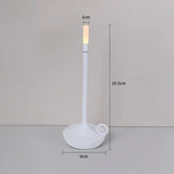 Elegante Dimmbar LED Lampe aus Aluminium – Warmes Licht, 30/50/100% Helligkeit, Wiederaufladbar, 23 cm Hoch